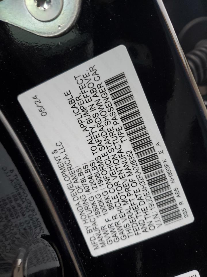 2024 ACURA INTEGRA A-SPEC VIN:19UDE4H32RA028352