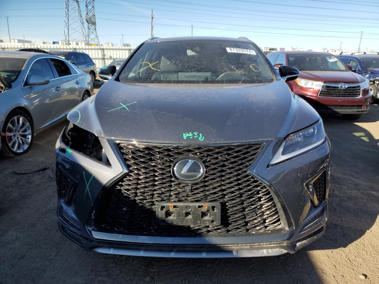 2022 LEXUS RX 350 F SPORT VIN:2T2SZMDA3NC360820