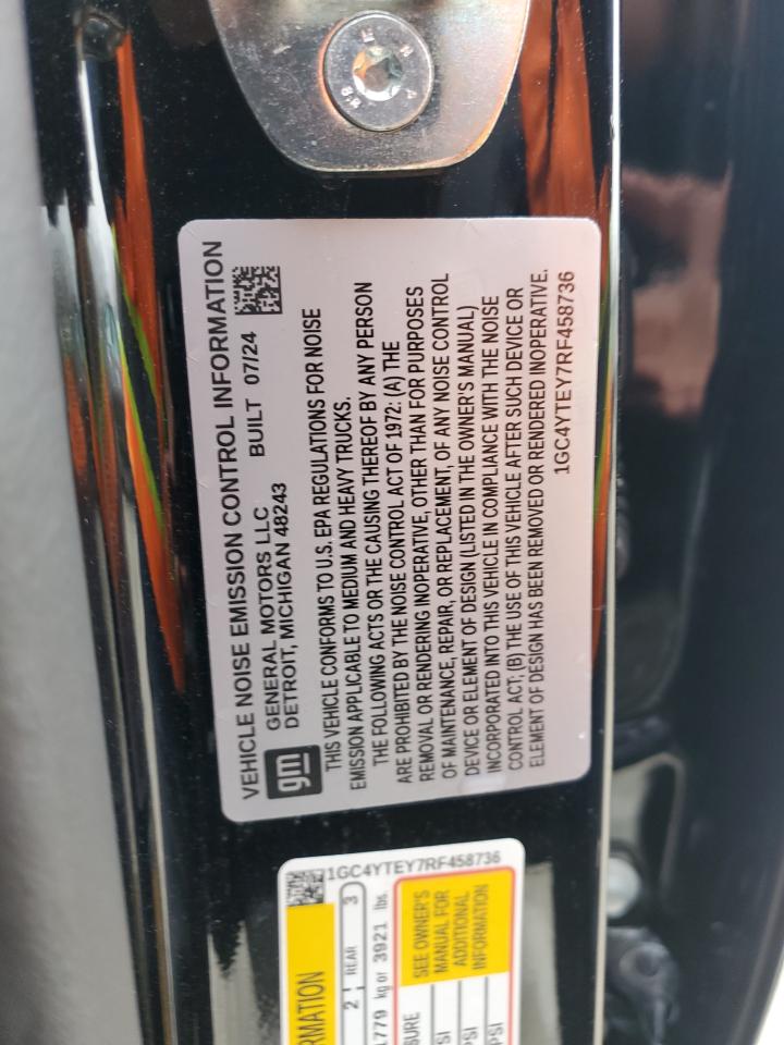 2024 CHEVROLET SILVERADO K3500 LT VIN:1GC4YTEY7RF458736