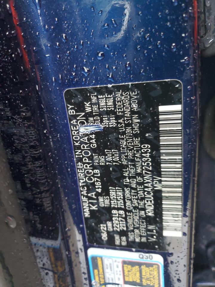 2022 KIA SELTOS S VIN:KNDEUCAAXN7253439