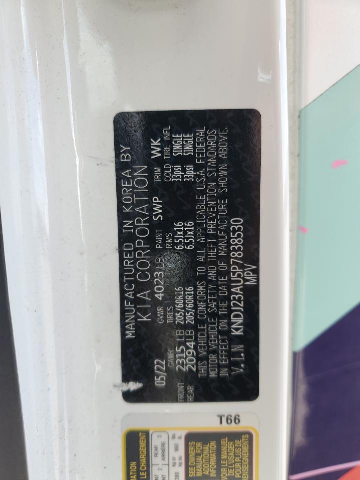 2023 KIA SOUL LX VIN:KNDJ23AU5P7838530