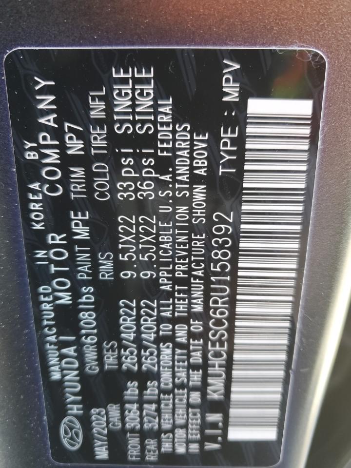 2024 GENESIS GV80 BASE VIN:KMUHCESC6RU158392