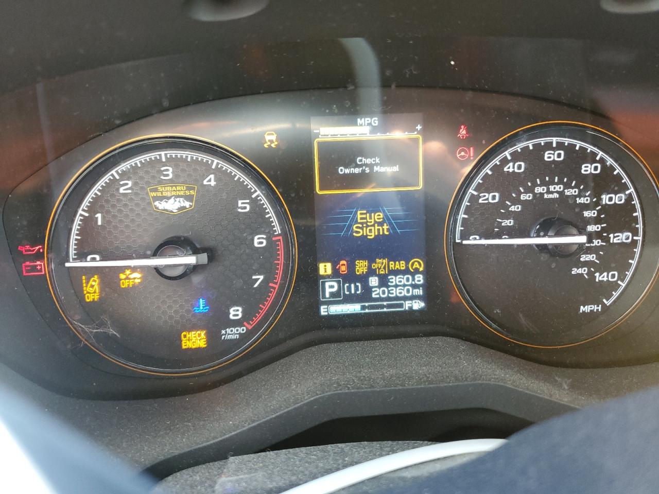 2023 SUBARU FORESTER WILDERNESS VIN:JF2SKAMCXPH447204