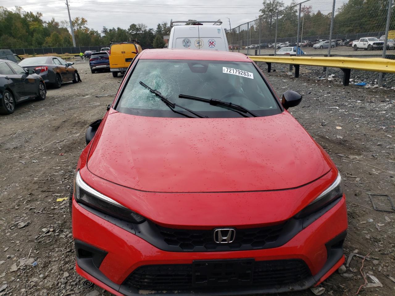 2022 HONDA CIVIC SPORT VIN:19XFL2H80NE024403