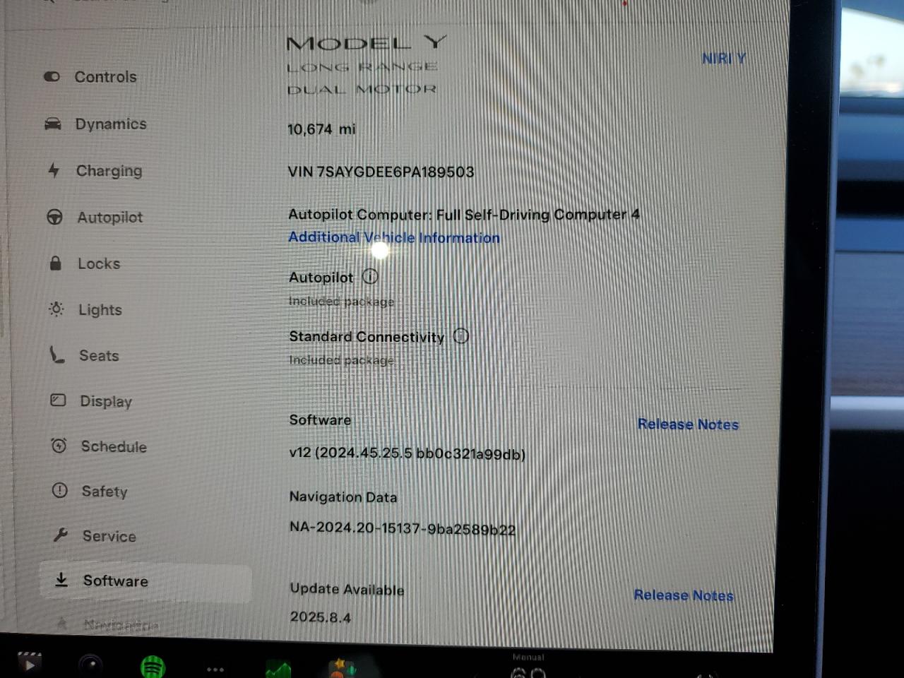 2023 TESLA MODEL Y  VIN:7SAYGDEE6PA189503