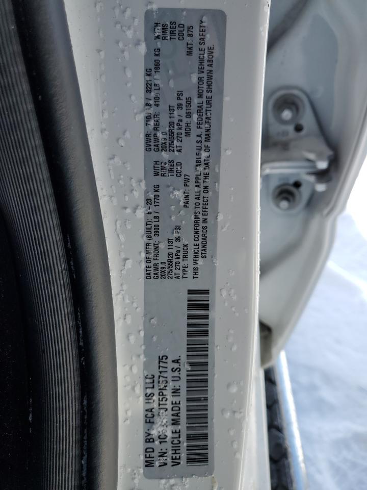 2023 RAM 1500 LARAMIE VIN:1C6SRFJT5PN671775