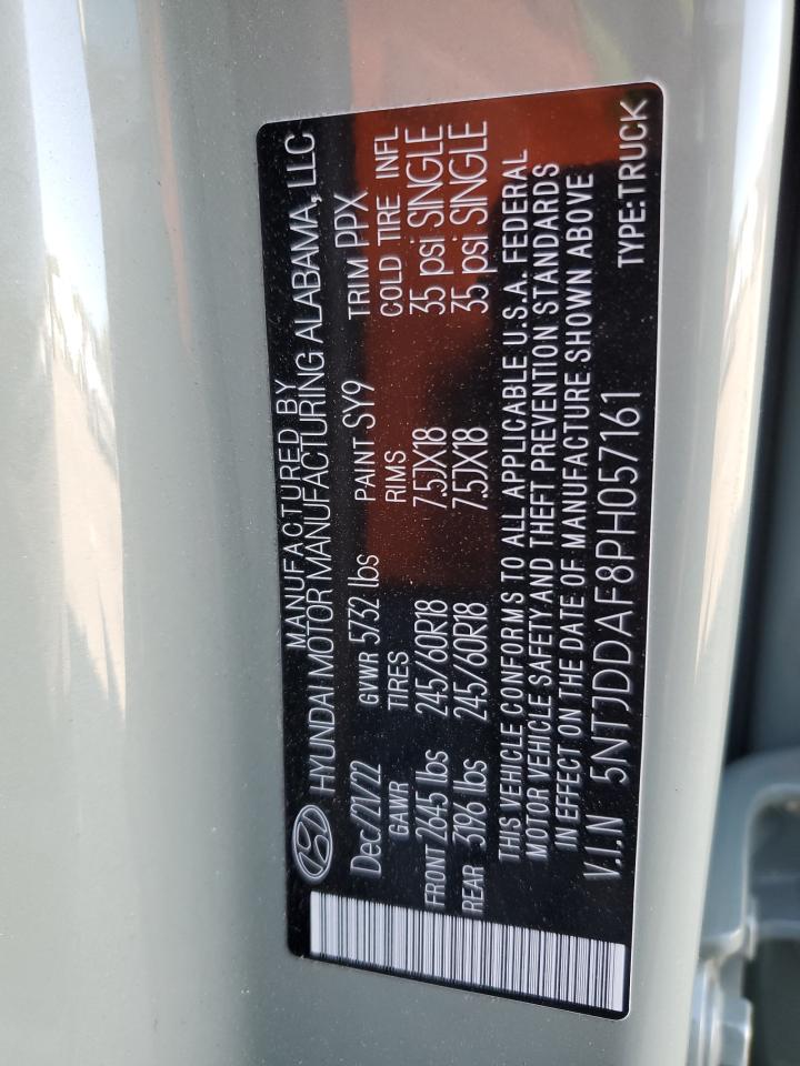 2023 HYUNDAI SANTA CRUZ SEL PREMIUM VIN:5NTJDDAF8PH057161