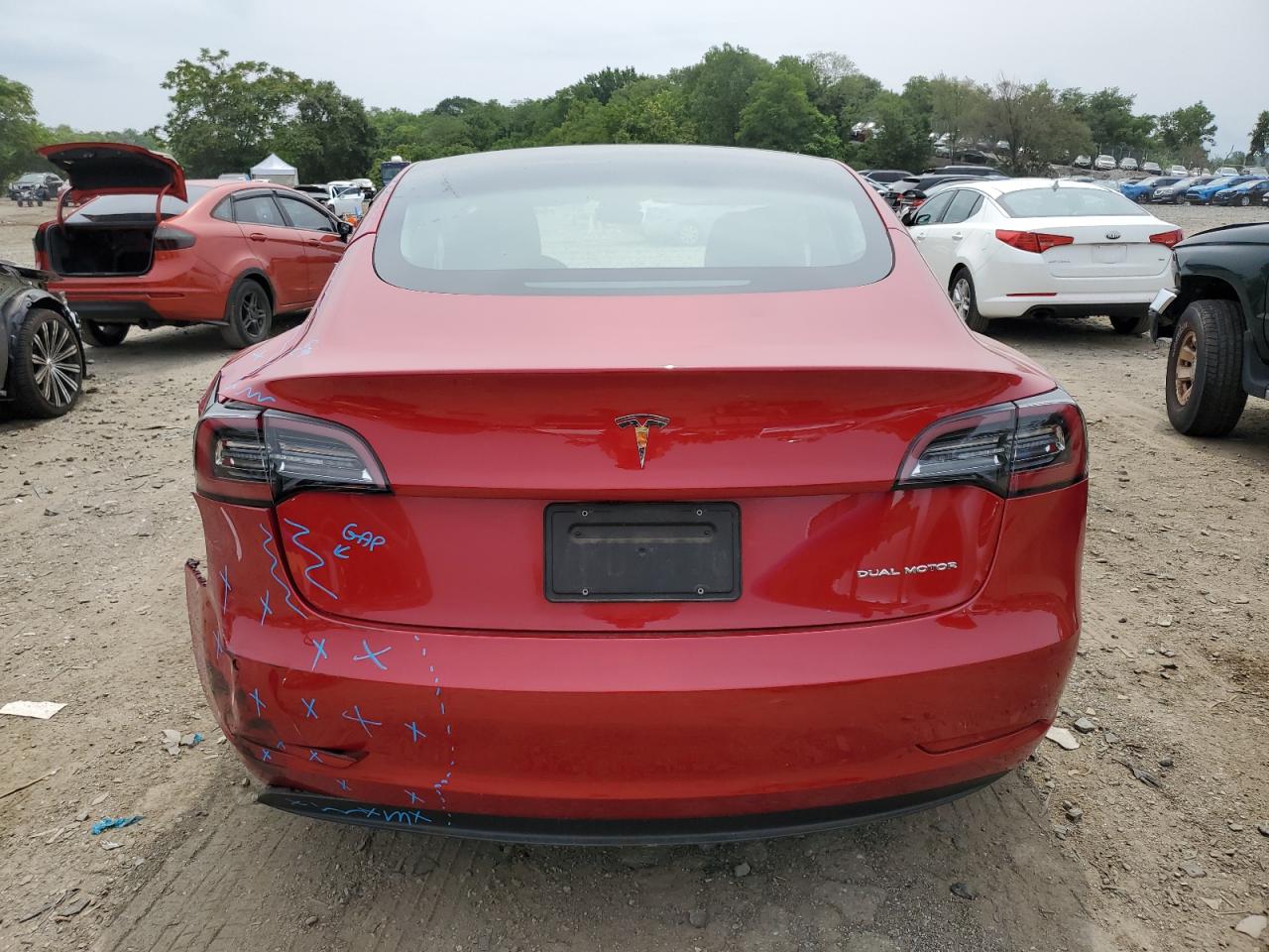 2022 TESLA MODEL 3  VIN:5YJ3E1EB1NF238091
