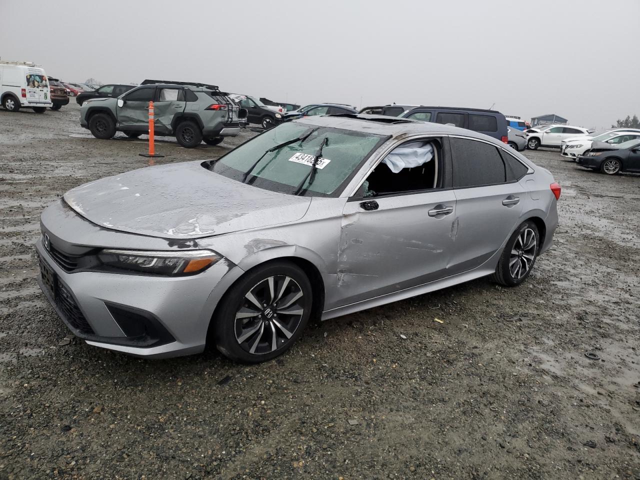 2022 HONDA CIVIC EX VIN:JHMFE1F75NX007061