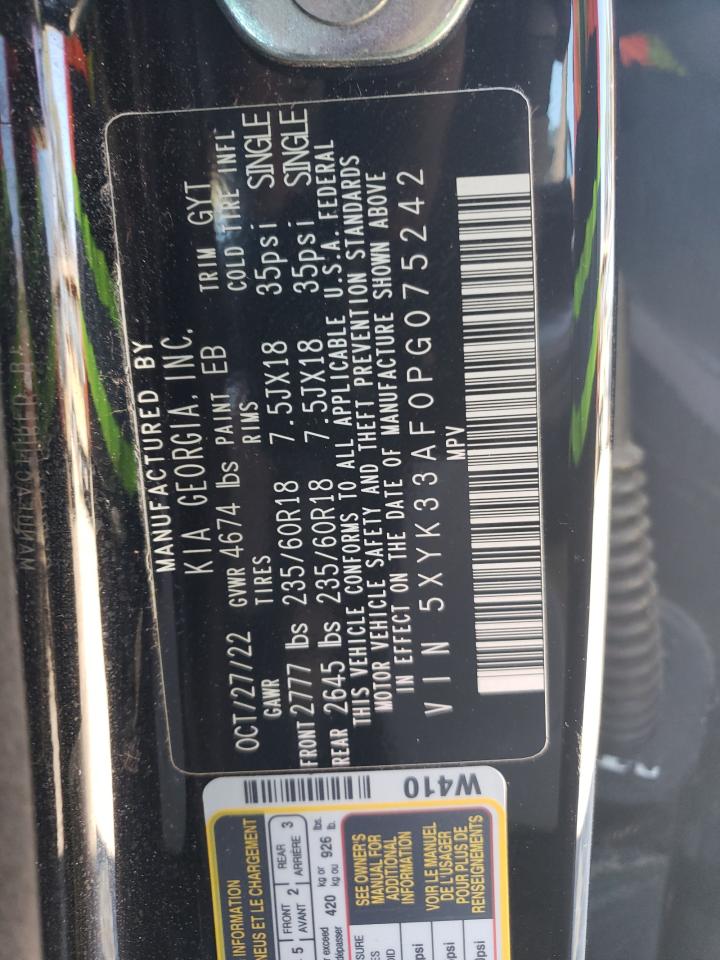 2023 KIA SPORTAGE EX VIN:5XYK33AF0PG075242