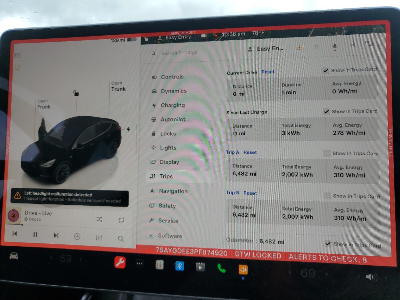 2023 TESLA MODEL Y  VIN:7SAYGDEE3PF874920