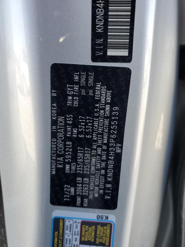 2023 KIA CARNIVAL LX VIN:KNDNB4H33P6255139
