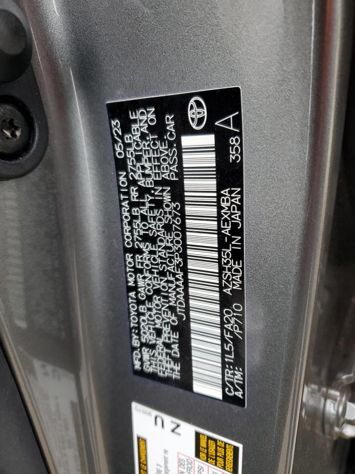 2023 TOYOTA CROWN XLE VIN:JTDAAAAF3P3007673