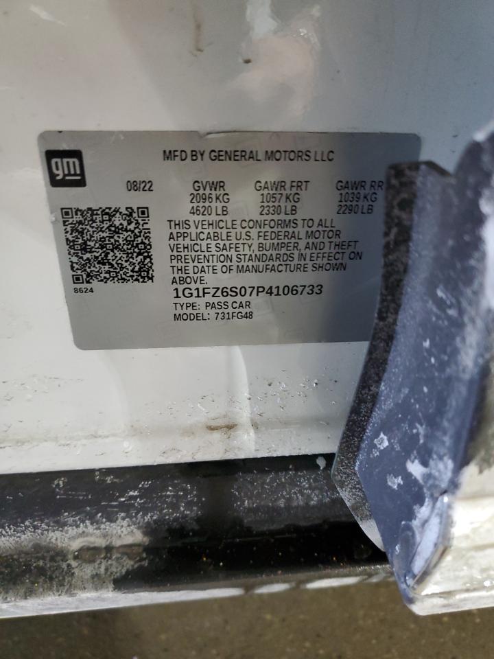 2023 CHEVROLET BOLT EUV PREMIER VIN:1G1FZ6S07P4106733