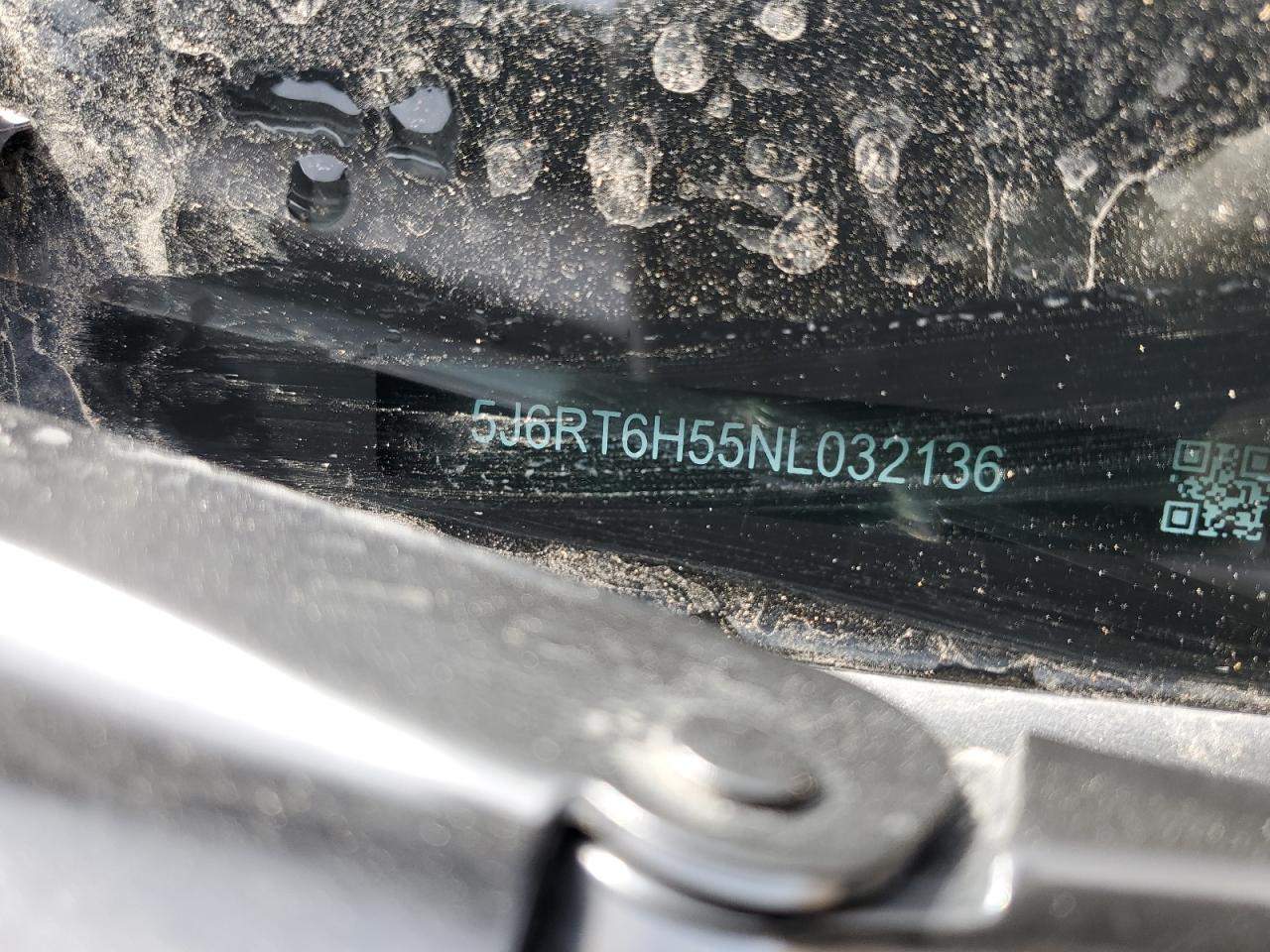 2022 HONDA CR-V EX VIN:5J6RT6H55NL032136