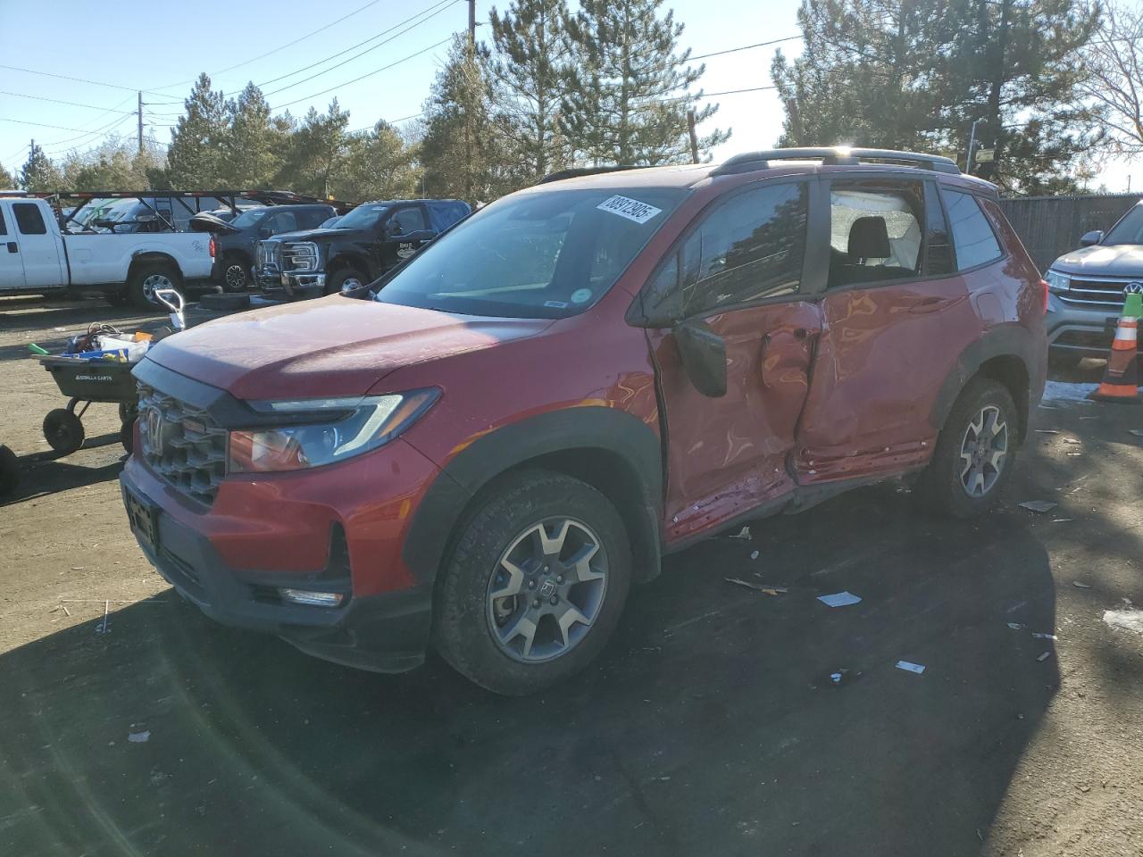 2022 HONDA PASSPORT TRAIL SPORT VIN:5FNYF8H63NB029087