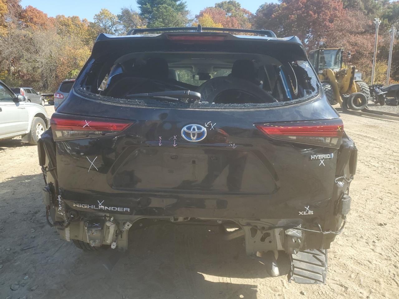 2022 TOYOTA HIGHLANDER HYBRID XLE VIN:5TDGBRCH5NS550894