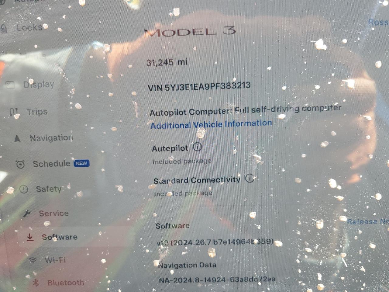 2023 TESLA MODEL 3  VIN:5YJ3E1EA9PF383213