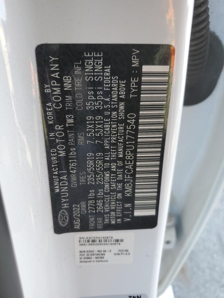 2023 HYUNDAI TUCSON N LINE VIN:KM8JFCAE8PU177540