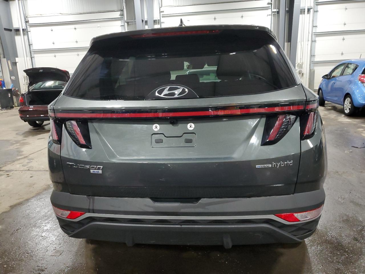 2022 HYUNDAI TUCSON BLUE VIN:KM8JBCA16NU044426