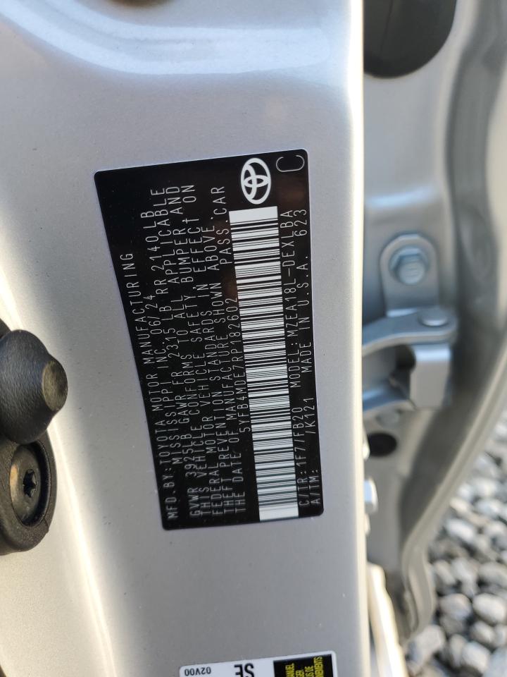 2024 TOYOTA COROLLA LE VIN:5YFB4MDE7RP182602