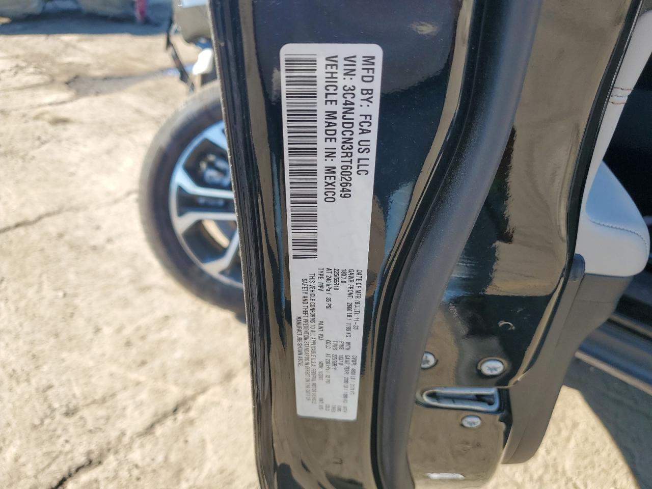 2024 JEEP COMPASS LIMITED VIN:3C4NJDCN3RT602649