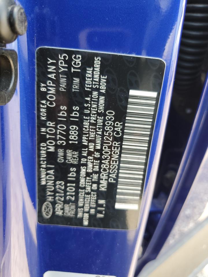 2023 HYUNDAI VENUE SEL VIN:KMHRC8A30PU258930