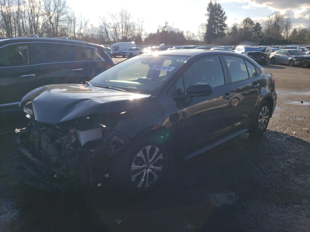 2022 TOYOTA COROLLA LE VIN:JTDEAMDE7NJ043753