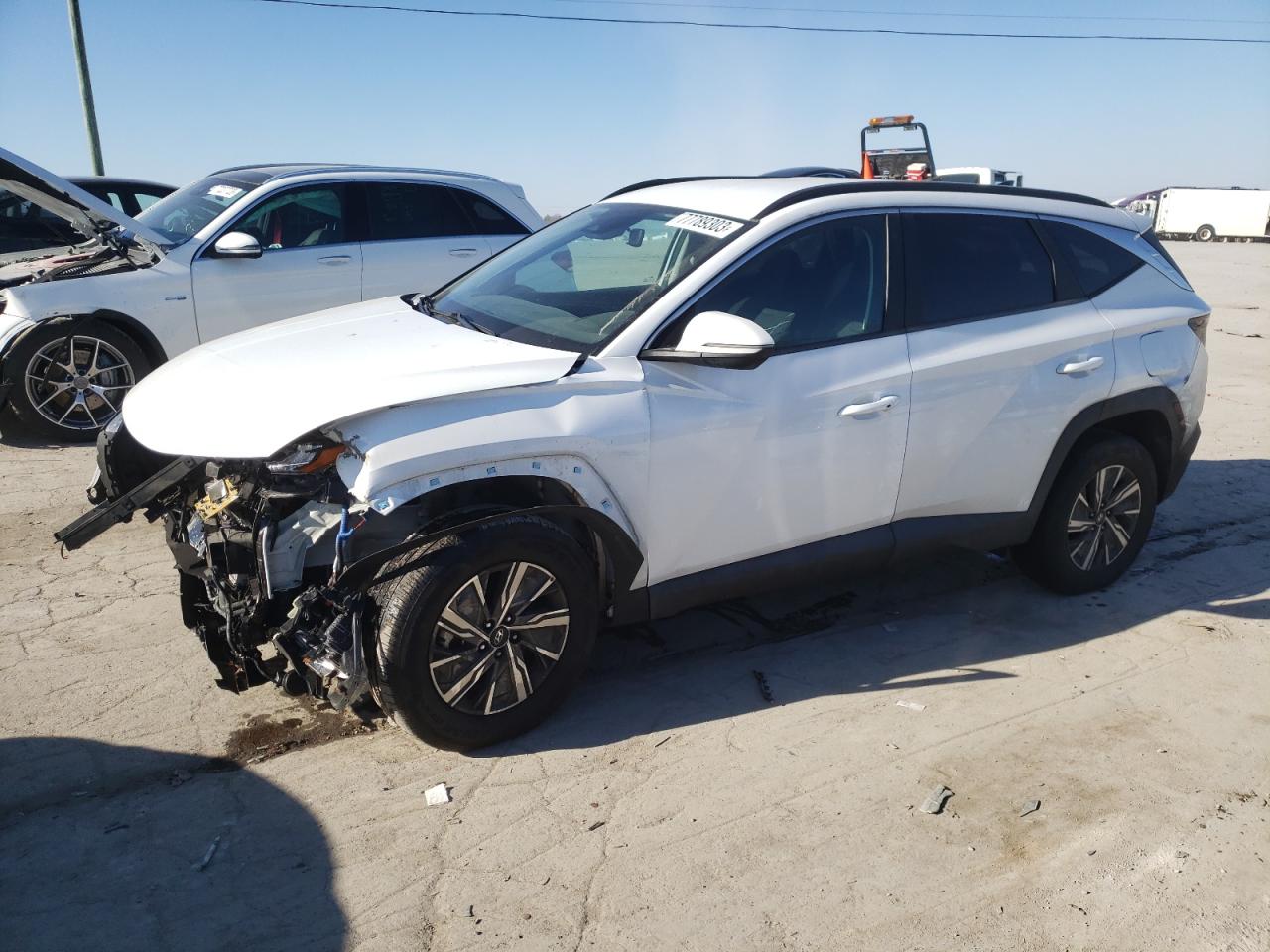 2022 HYUNDAI TUCSON BLUE VIN:KM8JBCA18NU015428