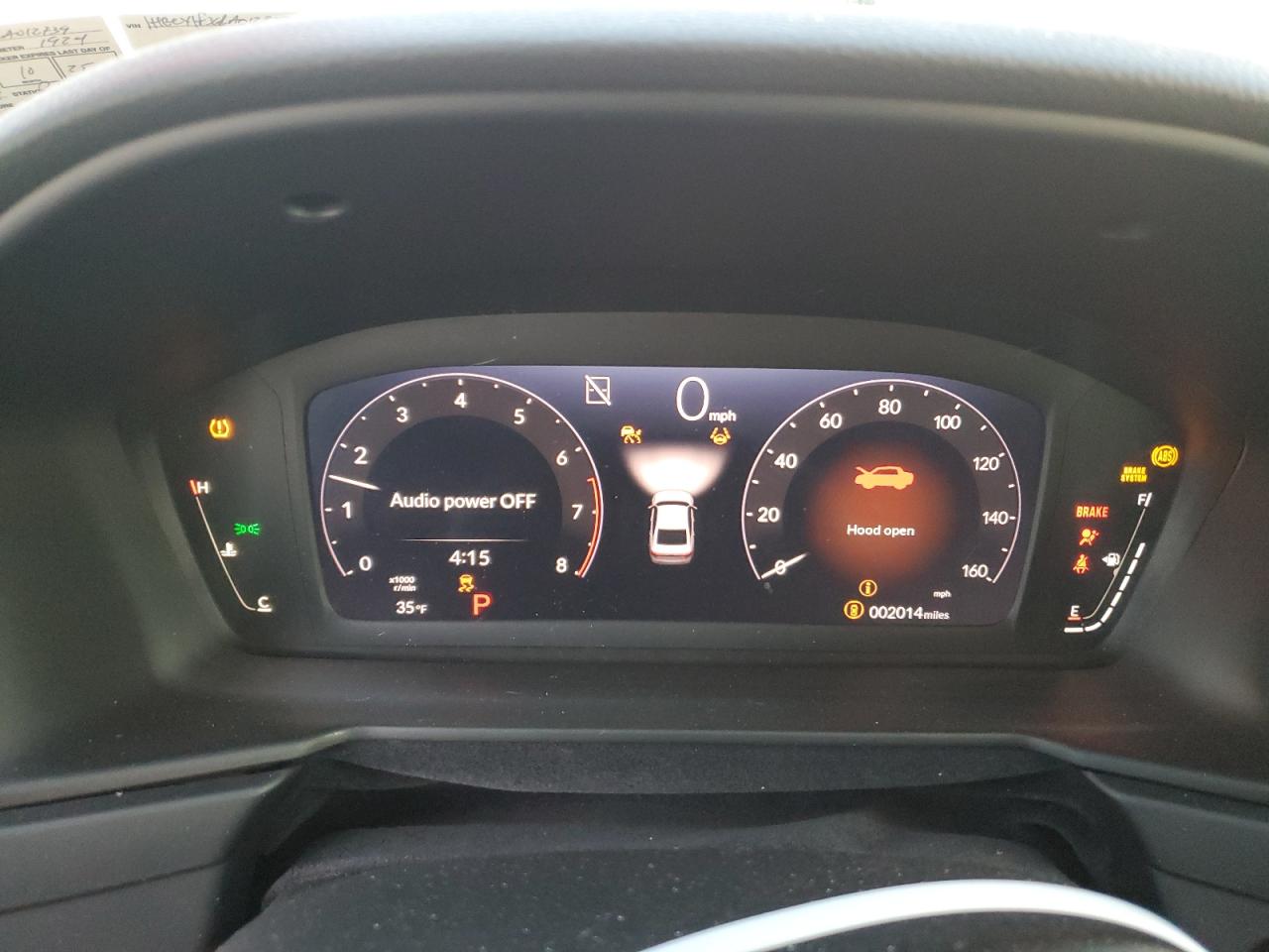 2024 HONDA ACCORD EX VIN:1HGCY1F36RA012739