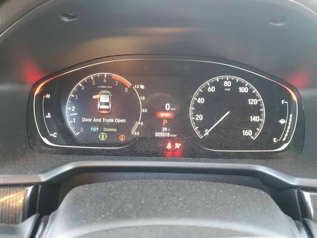 2022 HONDA ACCORD SPORT VIN:1HGCV1F33NA110355