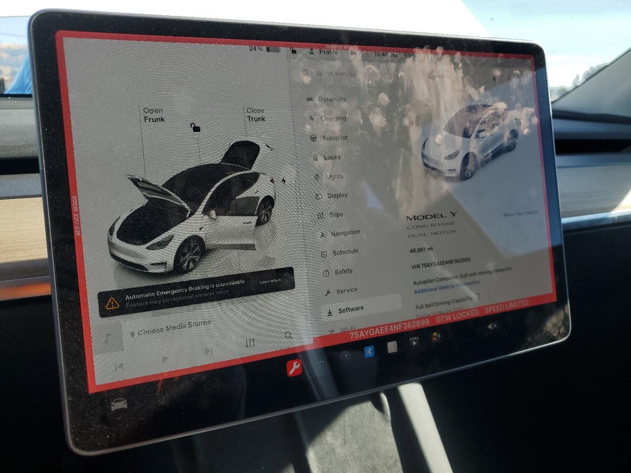 2022 TESLA MODEL Y  VIN:7SAYGAEE4NF362899