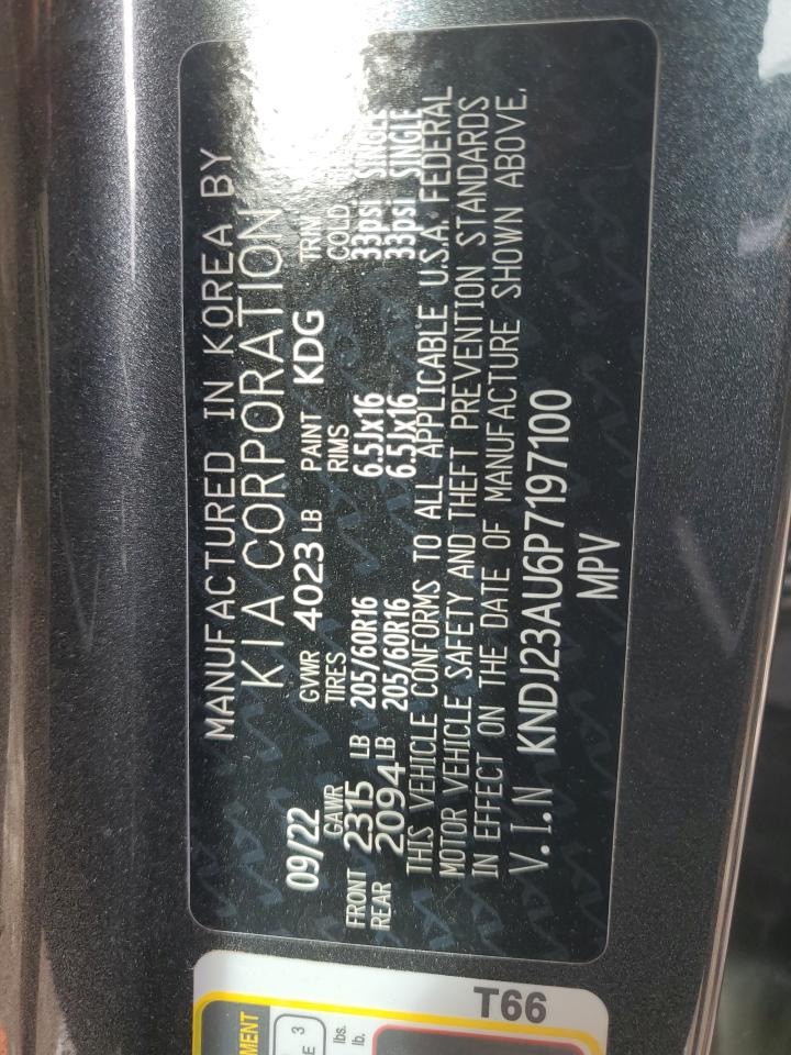 2023 KIA SOUL LX VIN:KNDJ23AU6P7197100