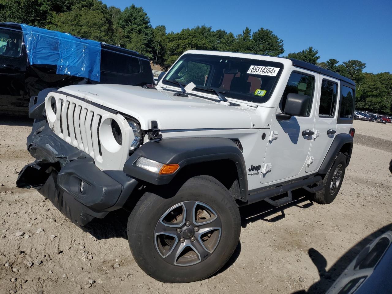 2022 JEEP WRANGLER UNLIMITED SPORT VIN:1C4HJXDG9NW132131