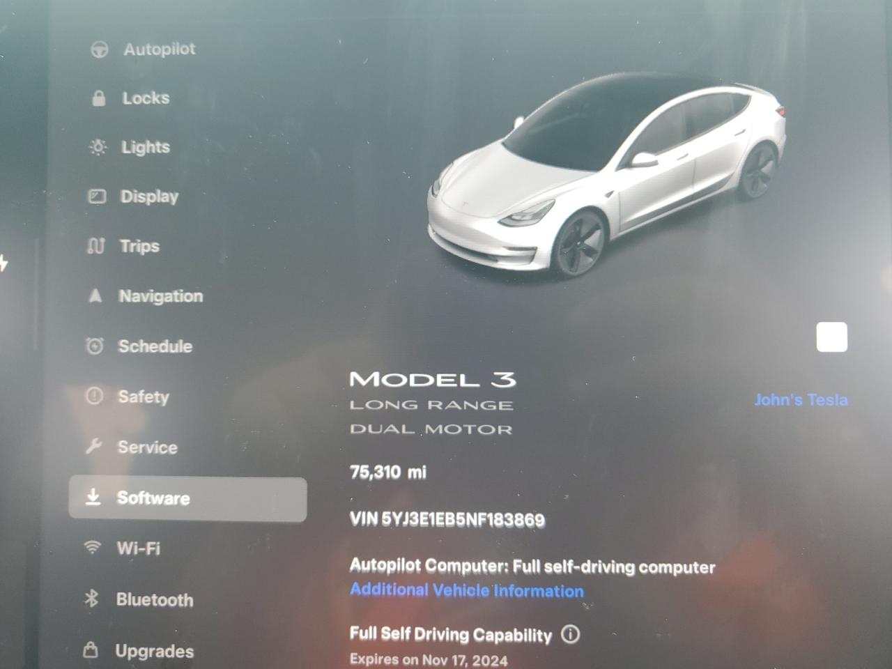 2022 TESLA MODEL 3 VIN:5YJ3E1EB5NF183869