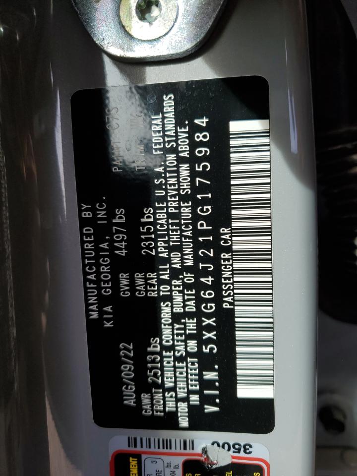 2023 KIA K5 GT LINE VIN:5XXG64J21PG175984