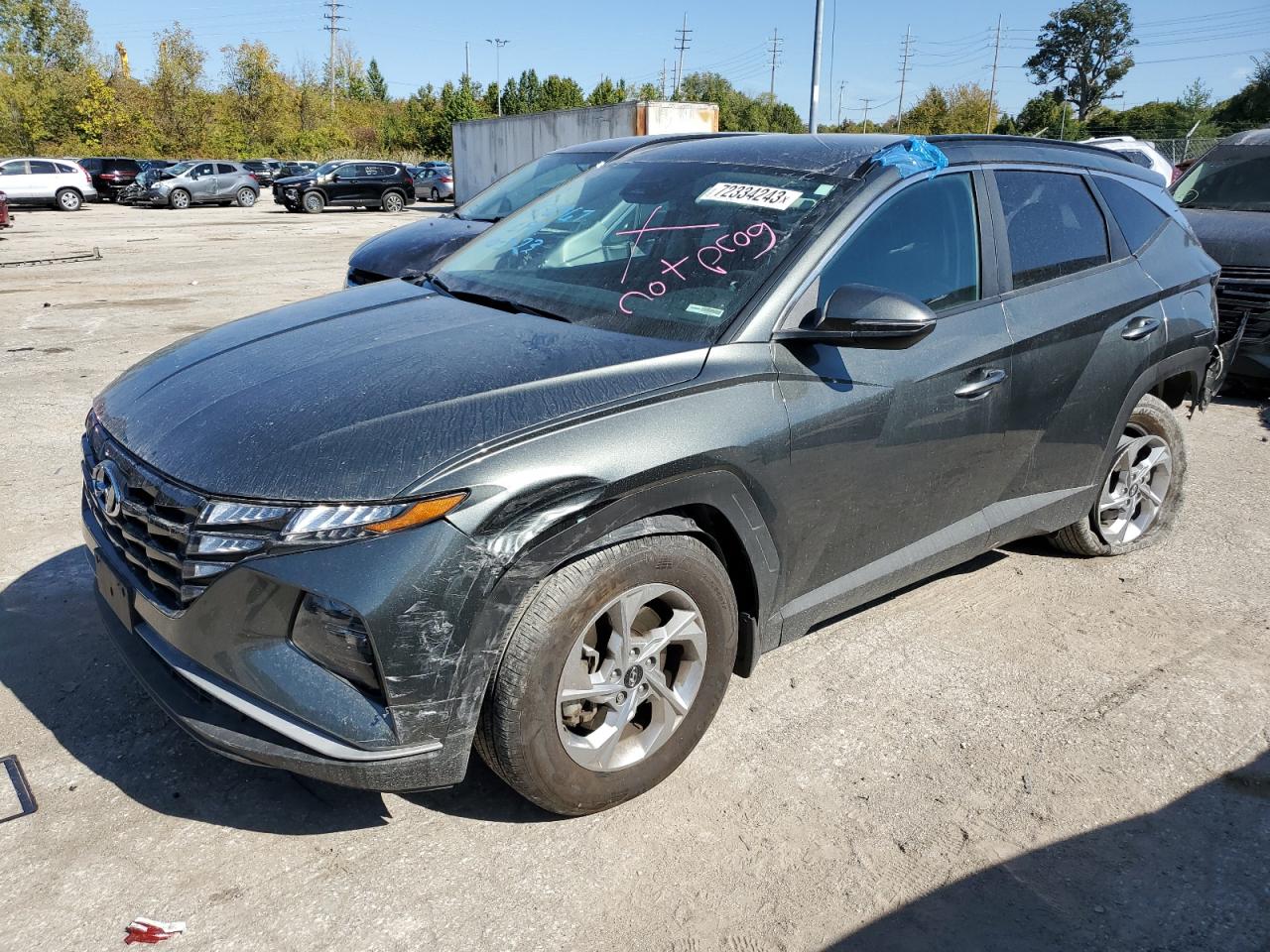 2022 HYUNDAI TUCSON SEL VIN:5NMJB3AE6NH057188