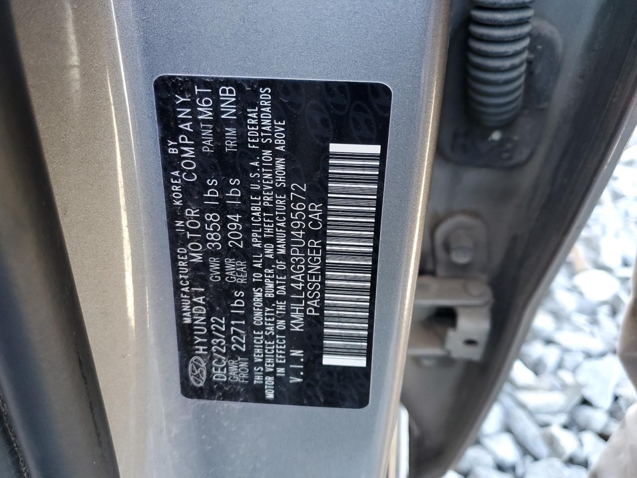 2023 HYUNDAI ELANTRA SE VIN:KMHLL4AG3PU495672