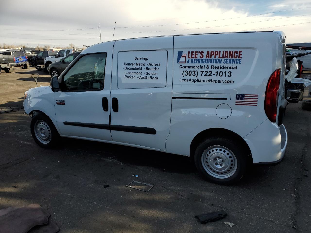2022 RAM PROMASTER CITY TRADESMAN VIN:ZFBHRFAB0N6W63572