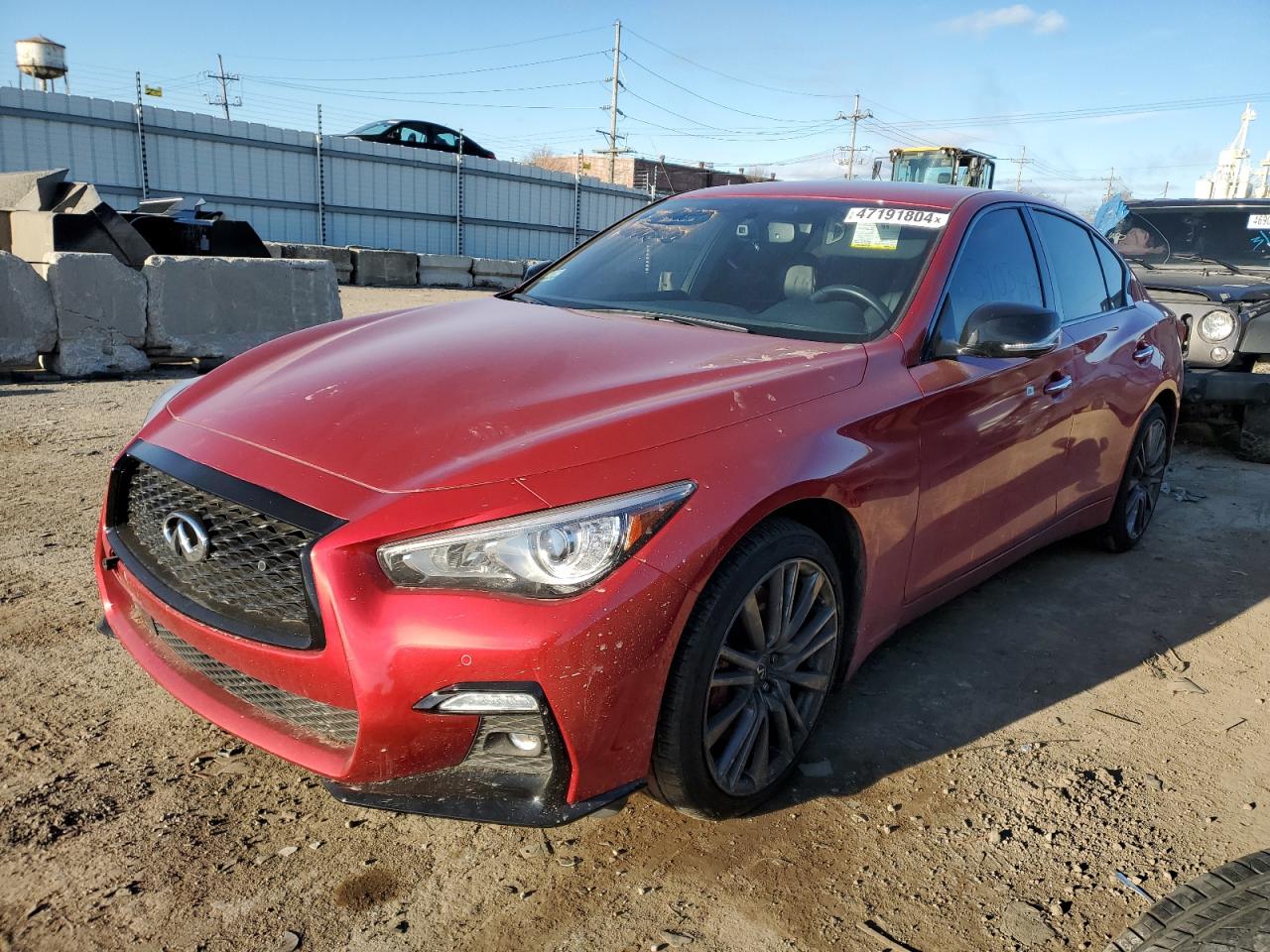 2022 INFINITI Q50 RED SPORT 400 VIN:JN1FV7DRXNM390377