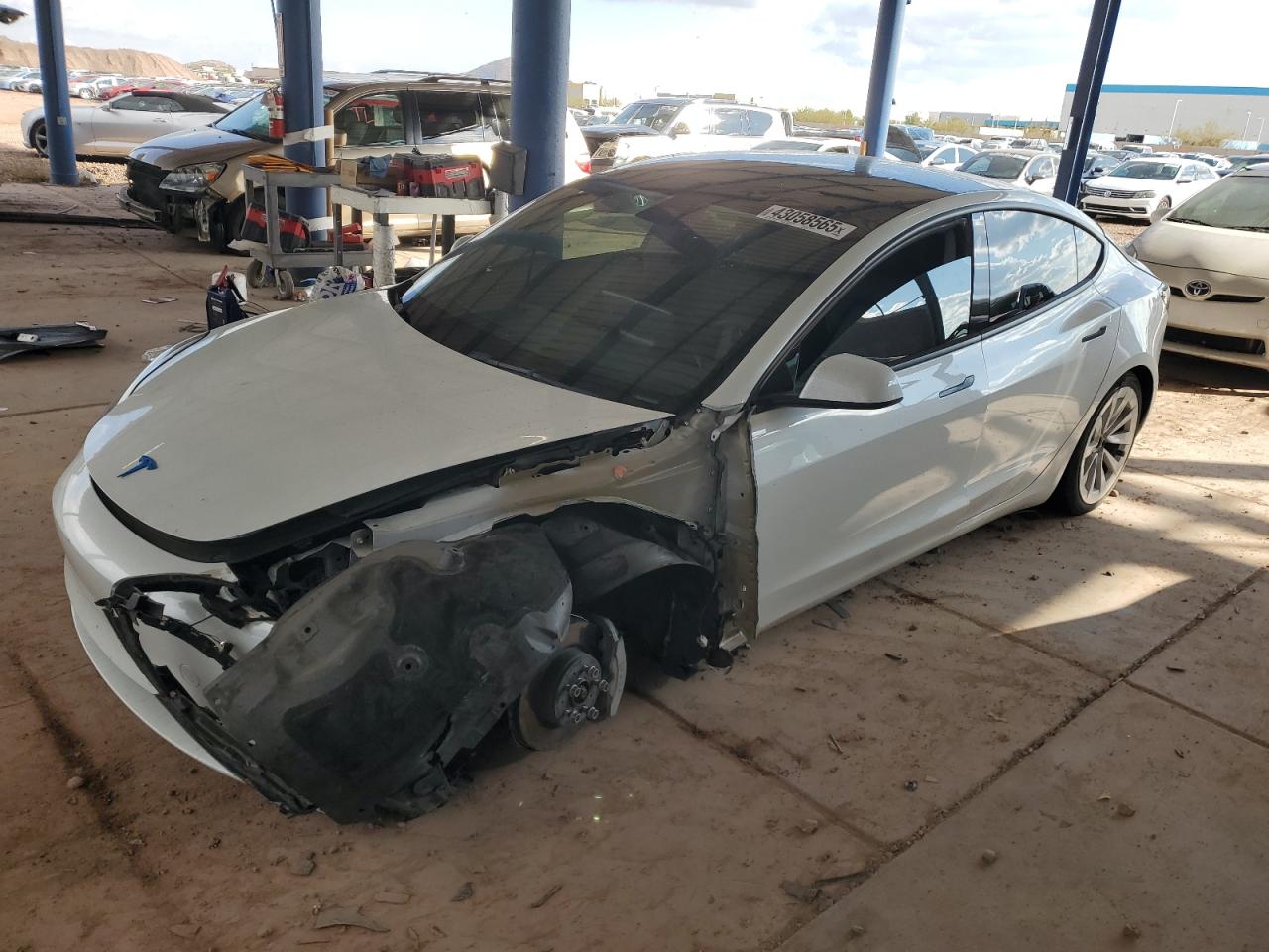2022 TESLA MODEL 3  VIN:5YJ3E1EB7NF296285