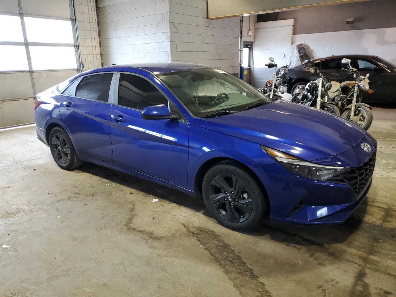 2022 HYUNDAI ELANTRA BLUE VIN:KMHLM4AJ0NU013357