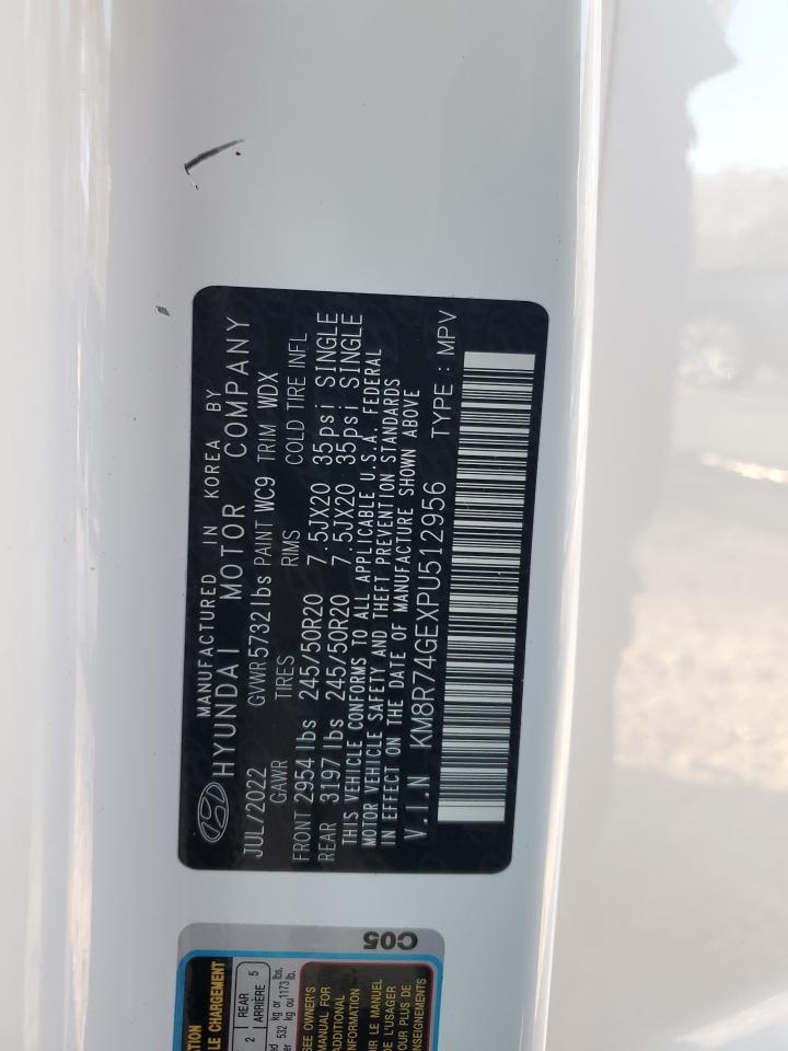 2023 HYUNDAI PALISADE CALLIGRAPHY VIN:KM8R74GEXPU512956