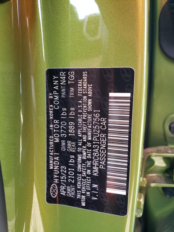 2023 HYUNDAI VENUE SEL VIN:KMHRC8A31PU257561
