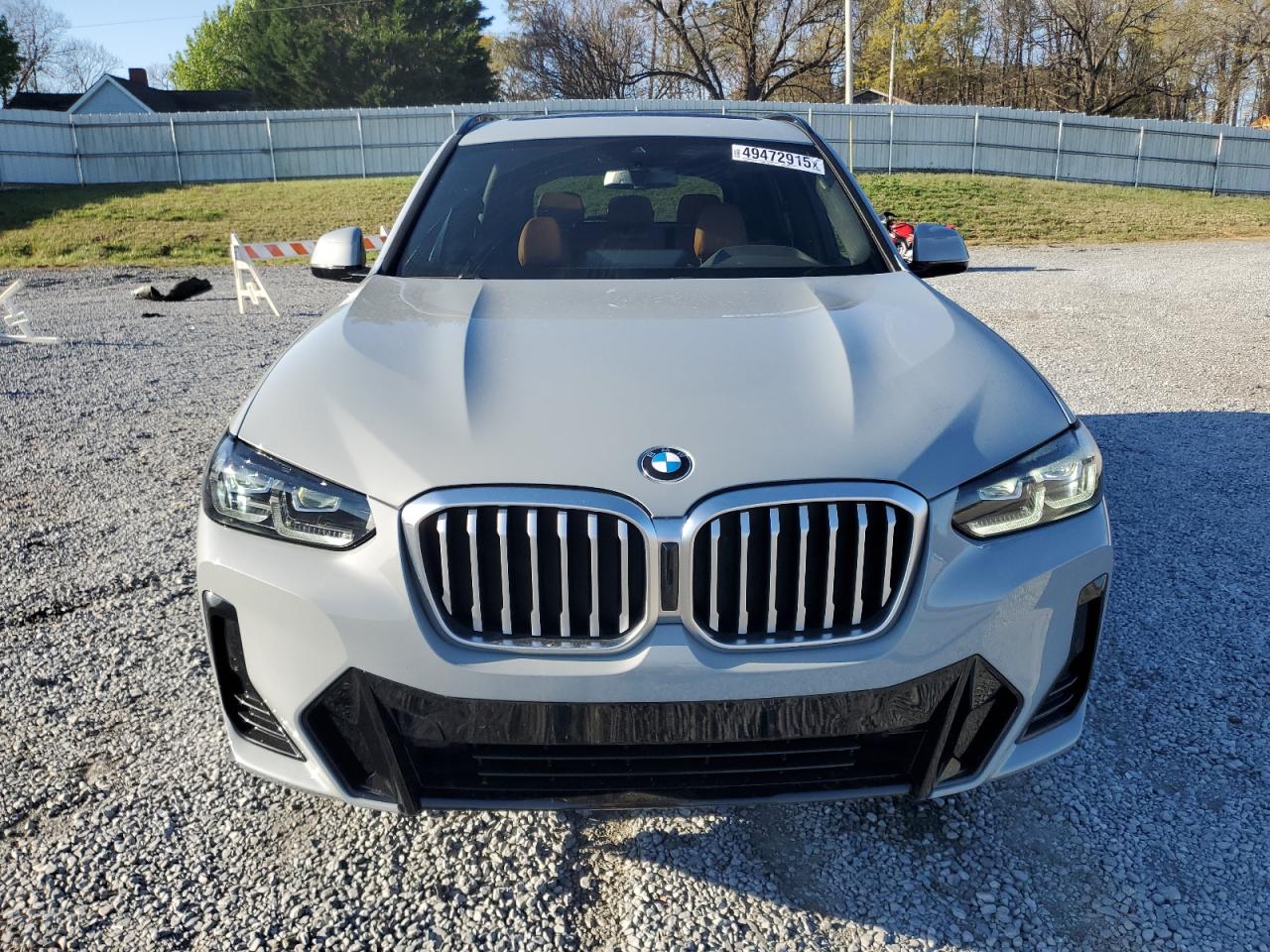 2022 BMW X3 XDRIVE30I VIN:5UX53DP09N9K71795