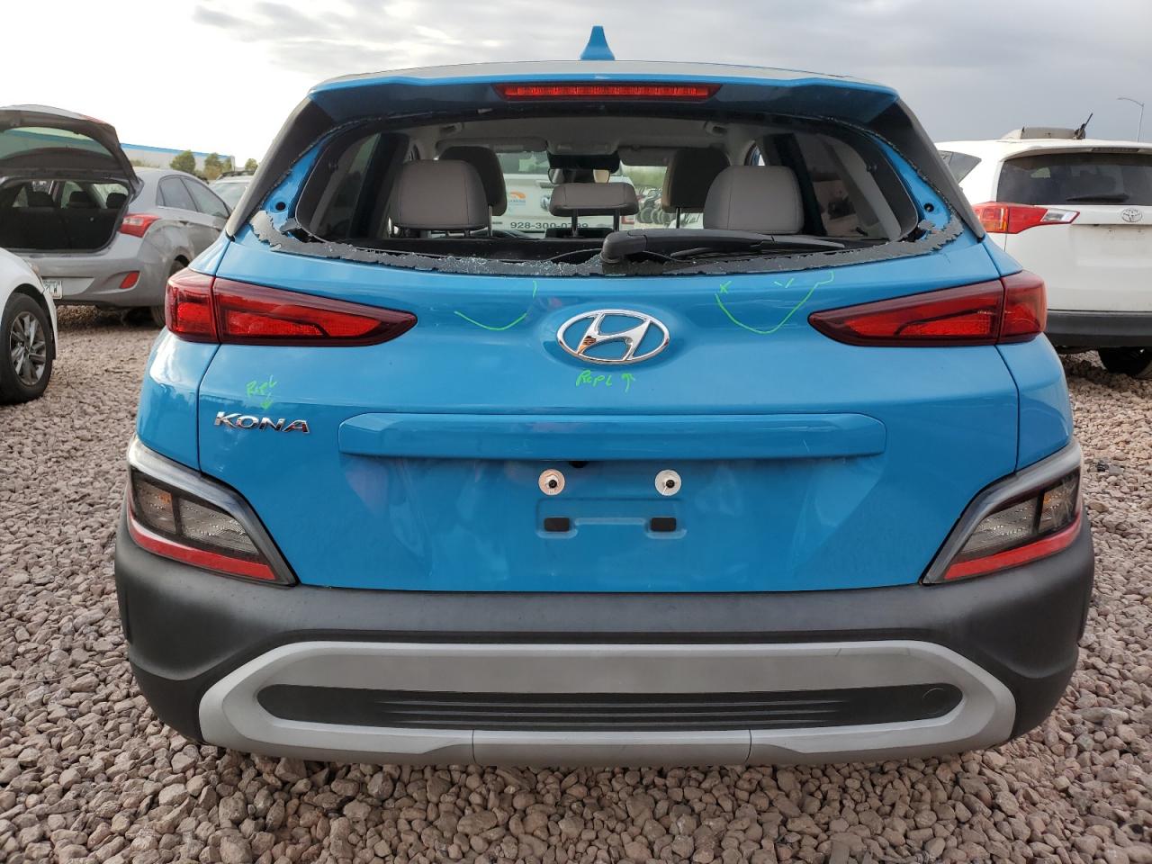 2022 HYUNDAI KONA SEL VIN:KM8K22ABXNU808771