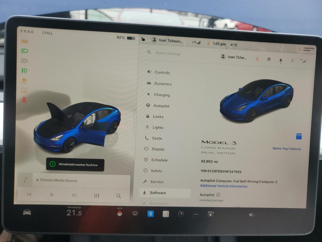 2022 TESLA MODEL 3  VIN:5YJ3E1EBXNF347505
