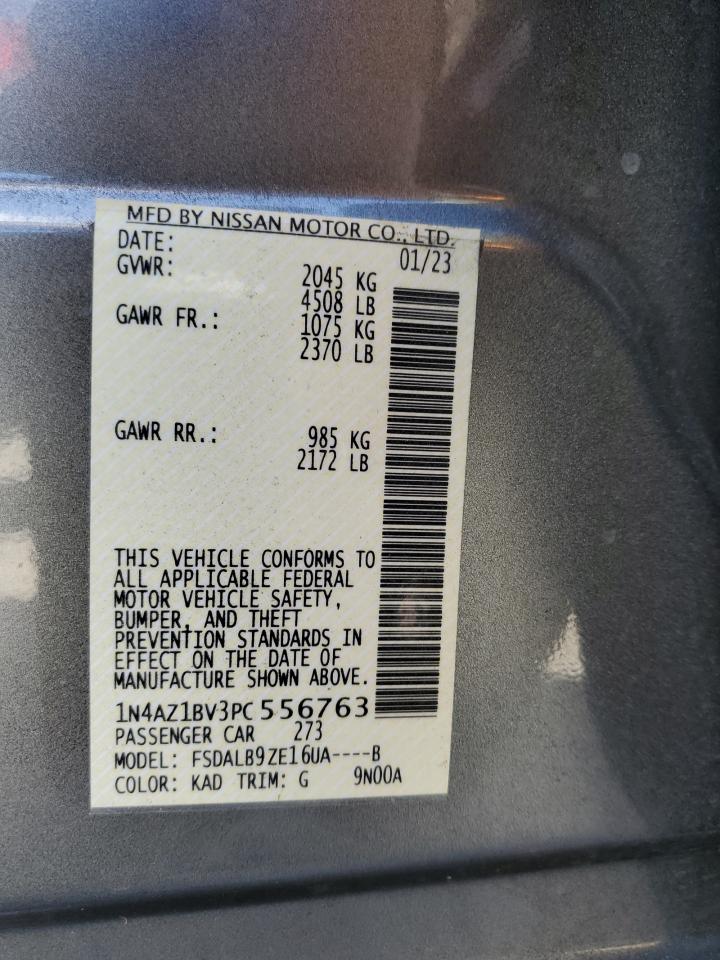 2023 NISSAN LEAF S VIN:1N4AZ1BV3PC556763