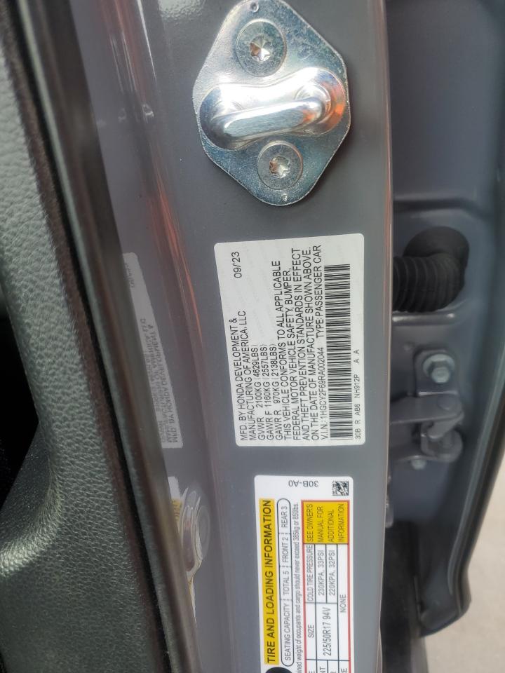 2024 HONDA ACCORD HYBRID EXL VIN:1HGCY2F69RA002044