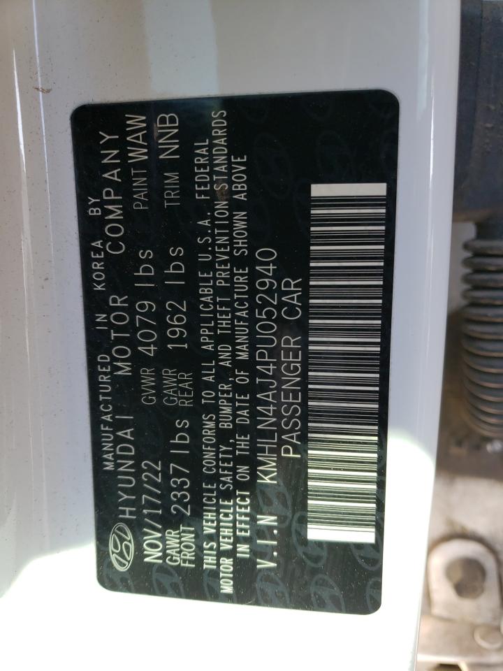 2023 HYUNDAI ELANTRA LIMITED VIN:KMHLN4AJ4PU052940